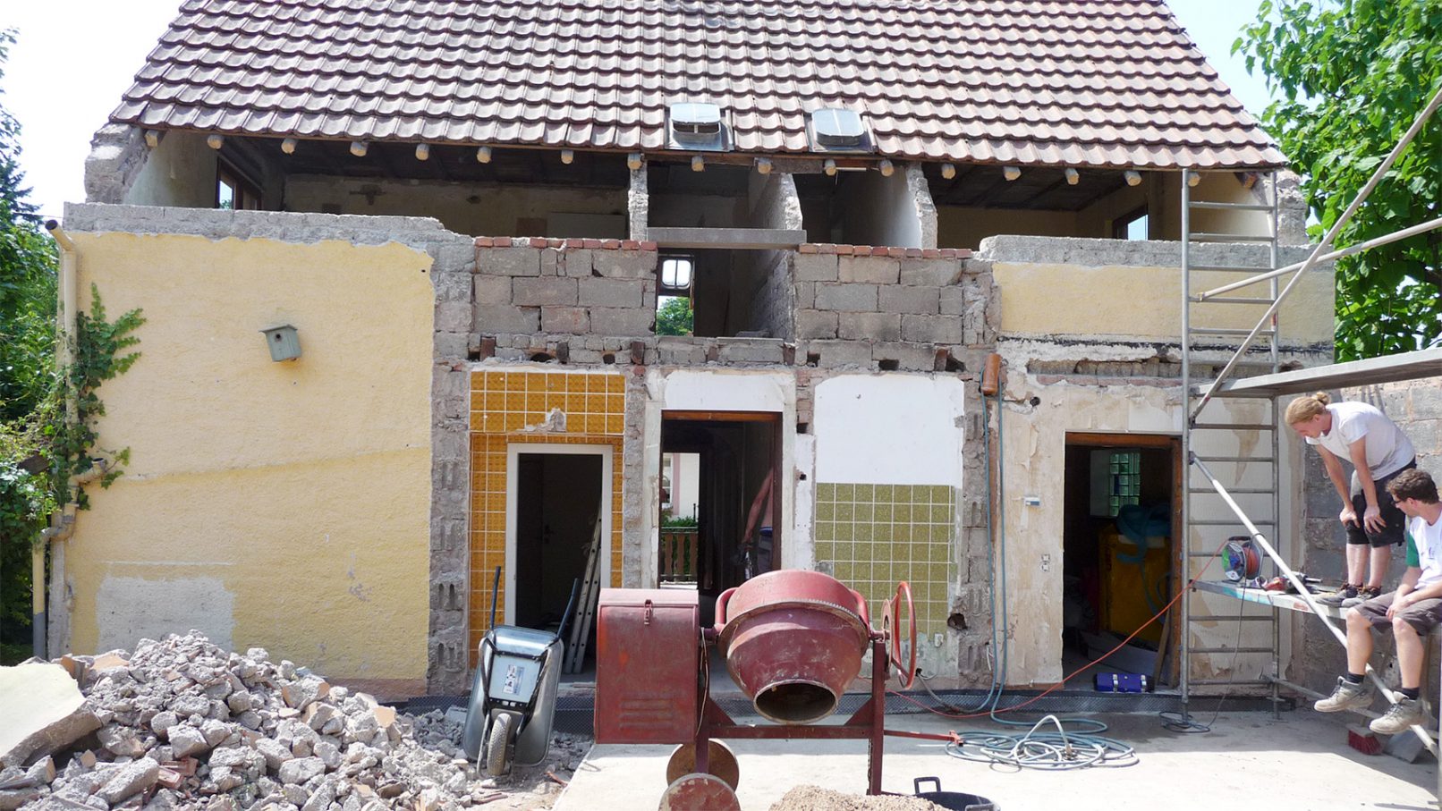 Einfamilienhaus Wiltingen Baustelle